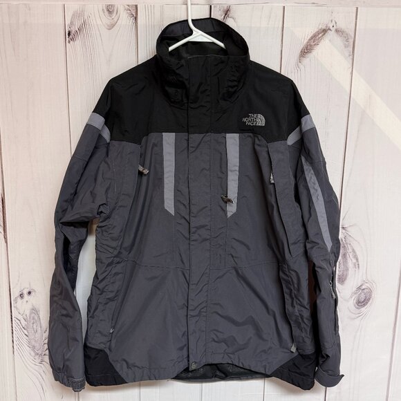 The North Face Men’s M HyVent Shell Jacket Gray/Black - Picture 1 of 12